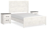 Cama Gerridan con paneles completos y dos mesitas de noche