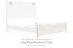 Pie de cama con panel Gerridan King