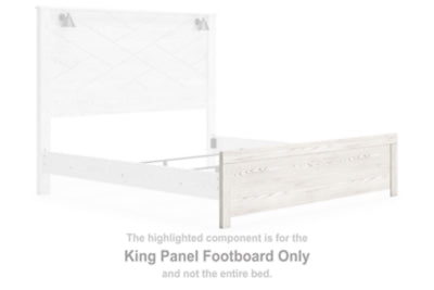 Pie de cama con panel Gerridan King