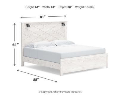 Cama con paneles Gerridan King