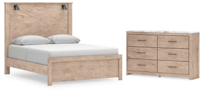 Senniberg Queen Panel Bed and Dresser