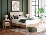Pie de cama con paneles Cielden Queen y rieles
