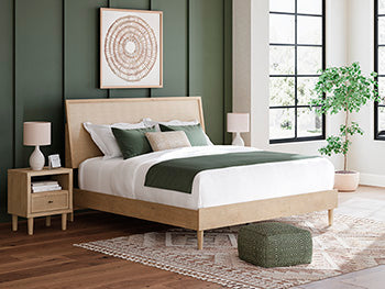 Pie de cama con paneles y rieles Cielden King