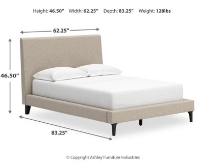 Cielden Full Upholstered Bed with Roll Slats