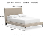 Cielden Full Upholstered Bed with Roll Slats