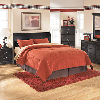 Huey Vineyard Queen Sleigh Headboard
