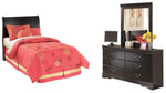 Huey Vineyard Twin Sleigh Headboard, Dresser and Mirror