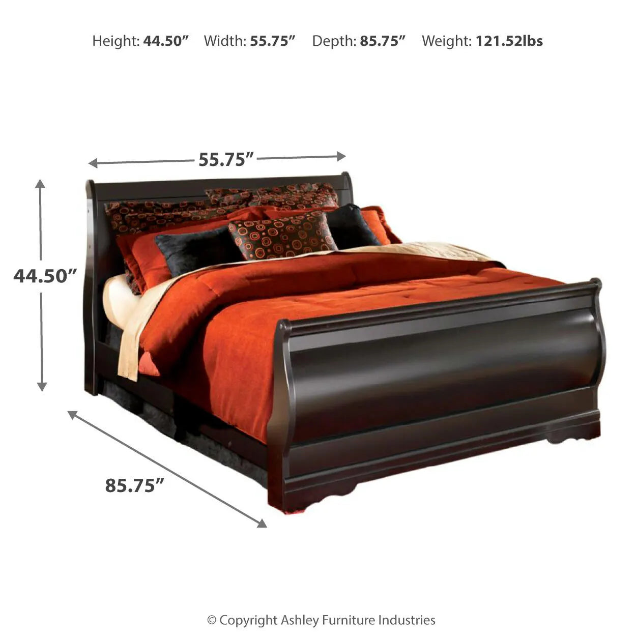 Huey Vineyard Full Sleigh Bed