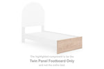 Pie de cama de panel doble Shapella