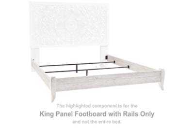 Estribo de cama con paneles Paxberry King y rieles