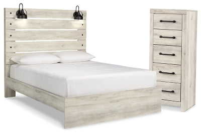 Cama y cómoda con paneles Queen Cambeck