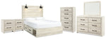 Cambeck Queen Panel Bed with Storage, Dresser, Mirror, Chest and 2 Nightstands