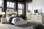 Cama Queen Cambeck con paneles, tocador, espejo, cómoda y mesita de noche
