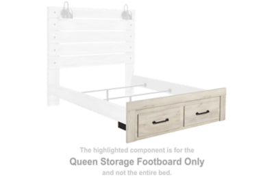 Pie de cama con almacenamiento Cambeck Queen