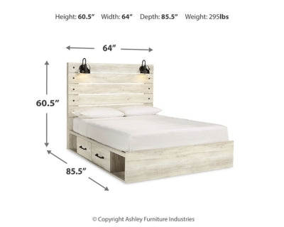 Cambeck Queen Panel Bed with 4 Storage Drawers