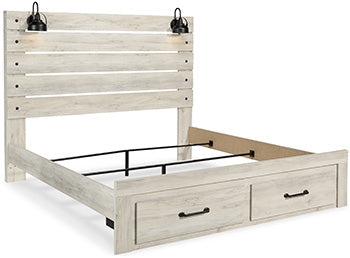 Pie de cama con almacenamiento Cambeck King
