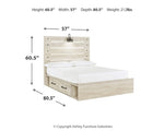 Cambeck Full Panel Bed with 2 Storage Drawers