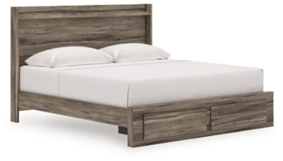 Cama King con almacenamiento y paneles Baystorm