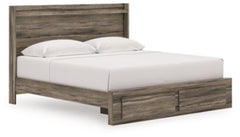 Cama King con almacenamiento y paneles Baystorm