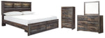 Drystan King Storage Bed, Dresser, Mirror and Chest