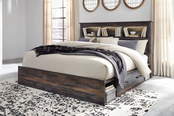 Drystan King Bookcase Bed with 2 Storage Drawers