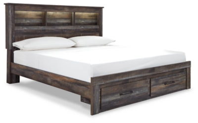 Drystan King Bookcase Bed with 2 Storage Drawers