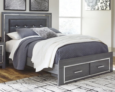 Cama Queen Lodanna con dos cajones de almacenamiento