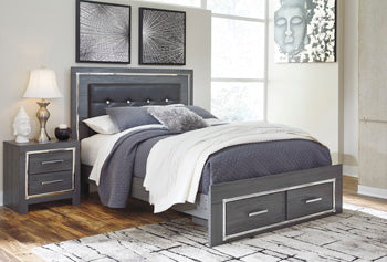Cama Queen Lodanna con dos cajones de almacenamiento
