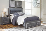 Pie de cama con almacenamiento Lodanna Queen