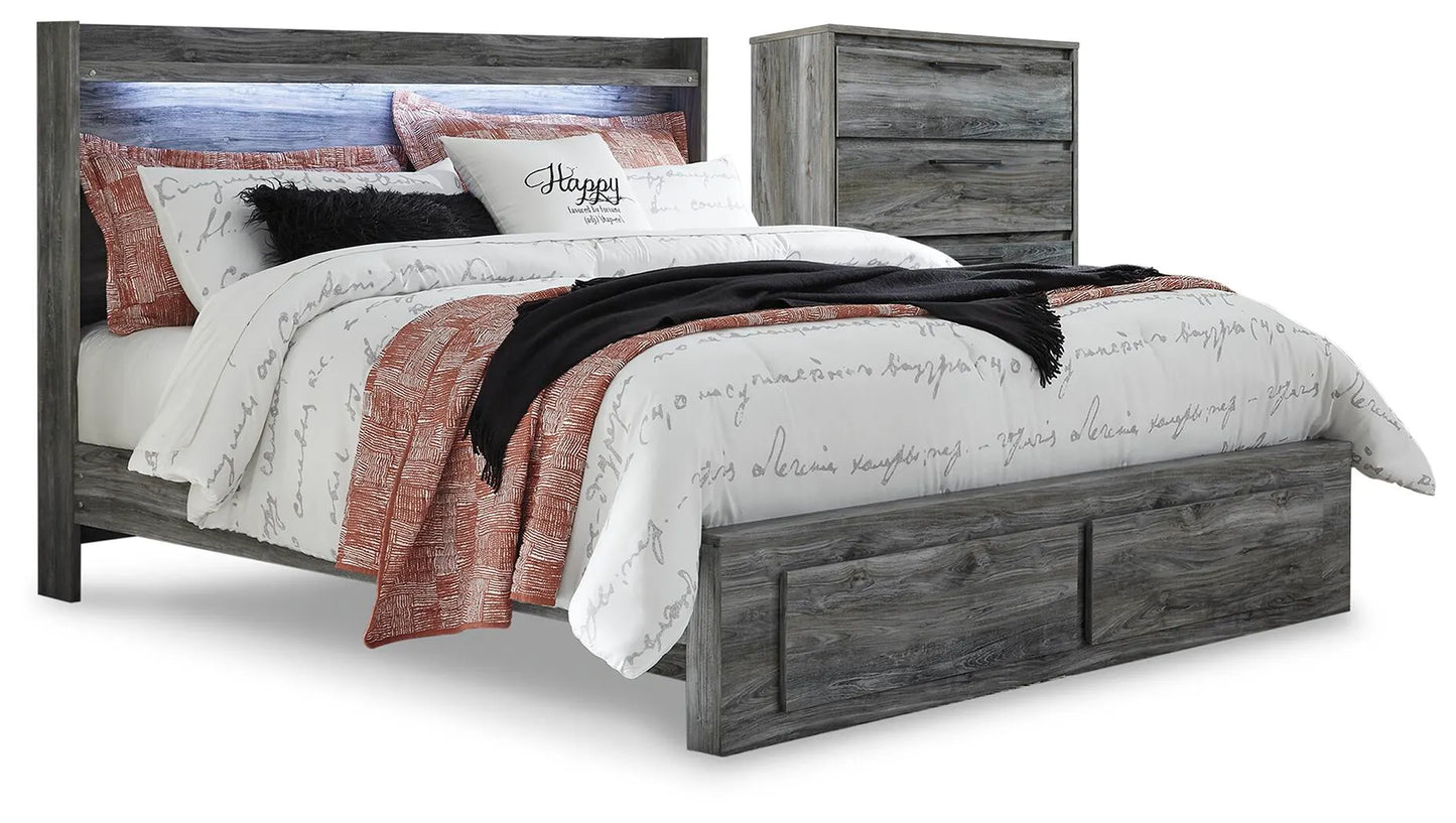 Baystorm King Panel Storage Bed with Chest
