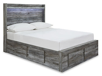 Cama Baystorm de tamaño completo con 4 cajones de almacenamiento