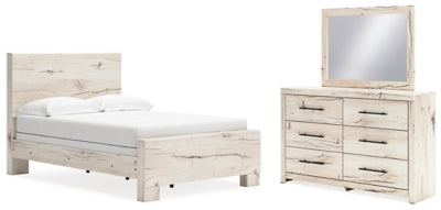 Cama completa Lawroy con tocador y espejo