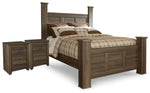 Cama con dosel Juararo Queen y dos mesitas de noche