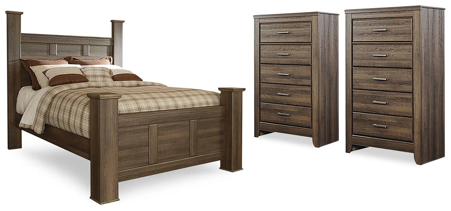 Cama con dosel Juararo Queen y dos cómodas