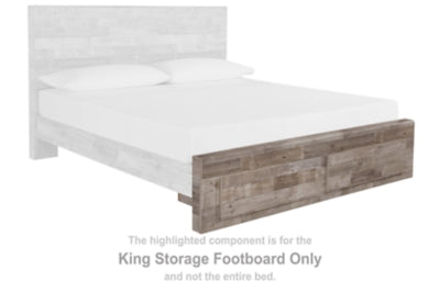 Pie de cama con almacenamiento Effie King
