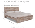Effie King Panel Bed with 2 Storage Drawers