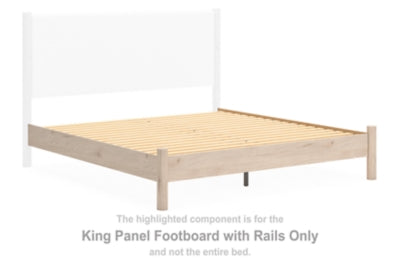 Pie de cama Cadmori King con rieles