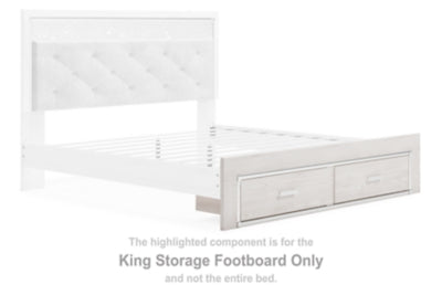 Pie de cama con almacenamiento Altyra King