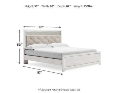 Cama King con paneles Altyra