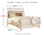 Cama tipo trineo Willowton Queen