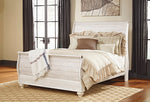Cabecero de cama estilo trineo Willowton Queen