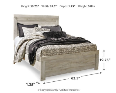 Pie de cama con panel Queen de Bellaby