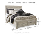 Pie de cama con almacenamiento Bellaby Queen