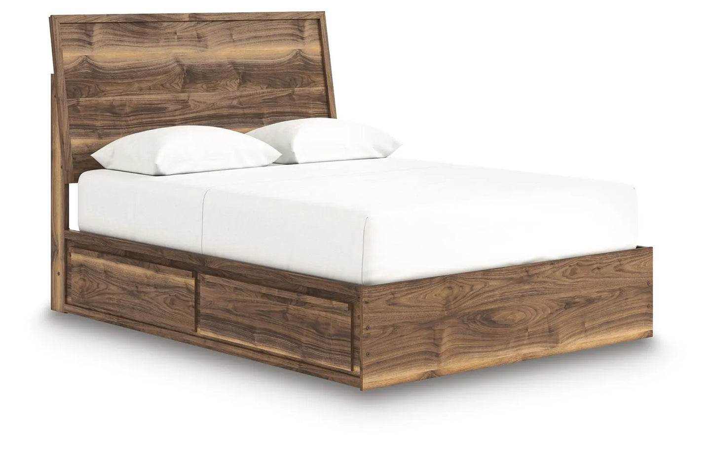 Cama Queen Zadilyn con paneles y almacenamiento