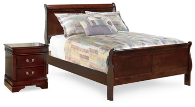 Cama trineo y mesita de noche Alisdair