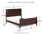 Cabecera/pie de cama estilo trineo Alisdair King/California King
