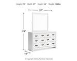 Binterglen Dresser and Mirror