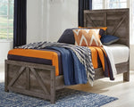 Cama con paneles Wynnlow Twin Crossbuck