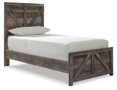 Cama con paneles Wynnlow Twin Crossbuck