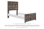 Cabecera/pie de cama con paneles Wynnlow Twin Crossbuck